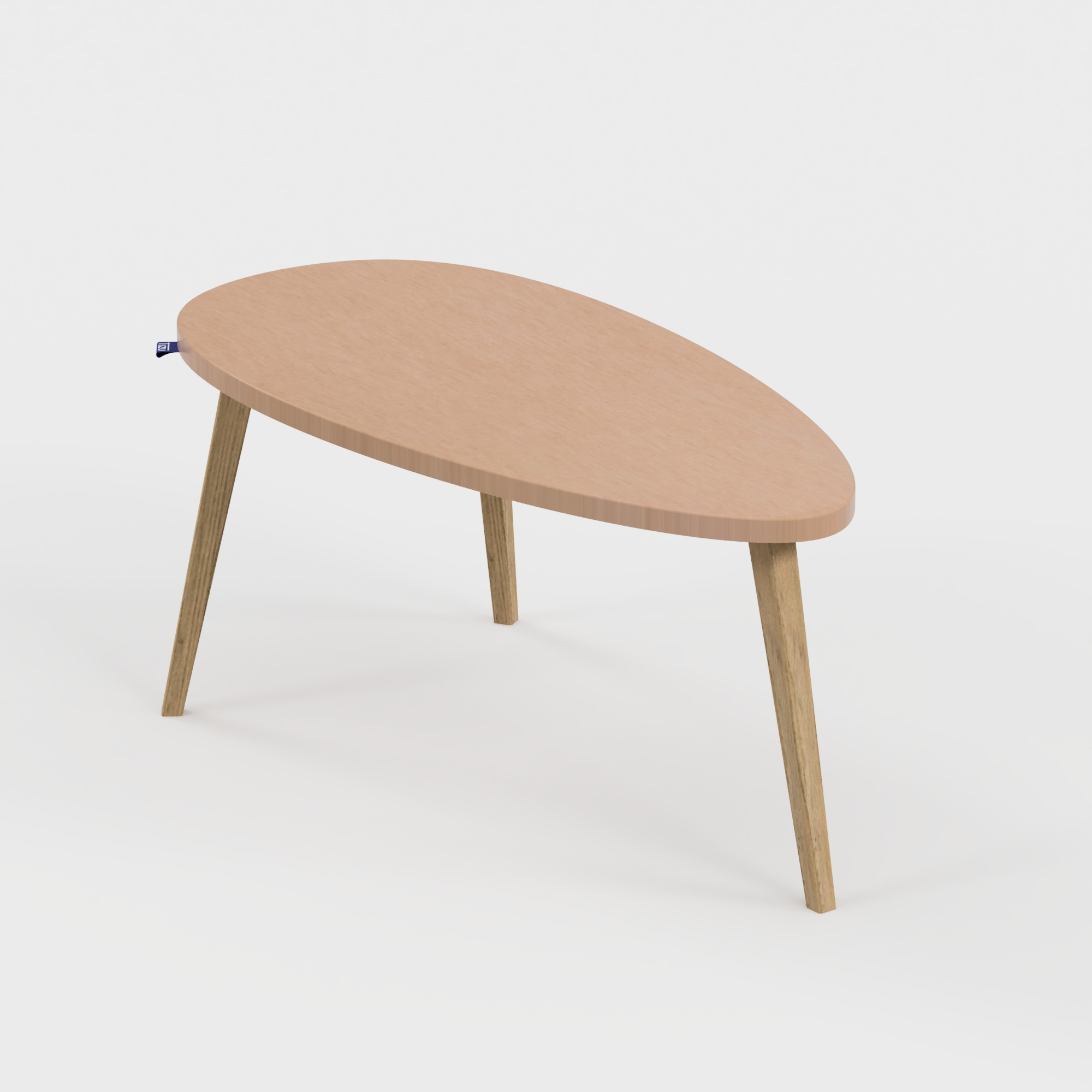 Tizu Bellecombe Belle L100cm table basse Camel 100x50cm