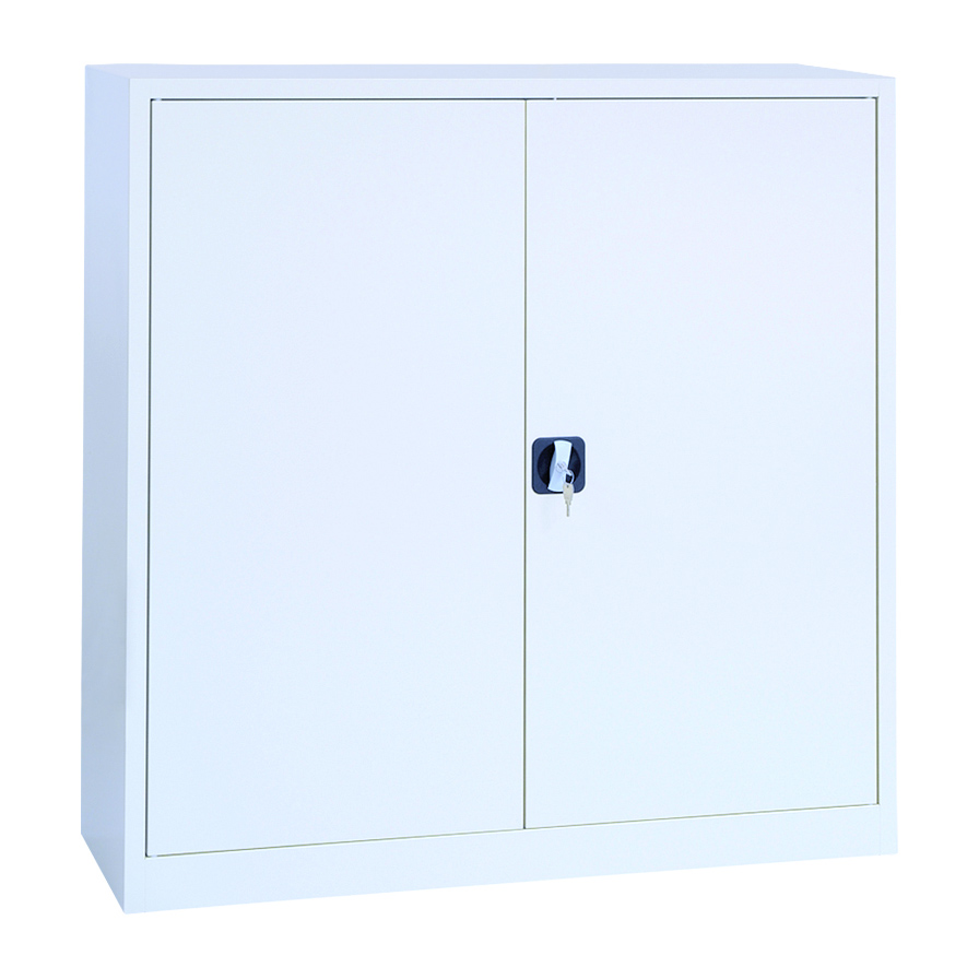 MOBIKA Bureau Armoire basse portes battantes métal