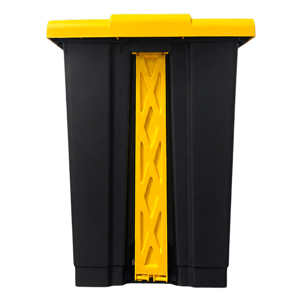 MOBIKA Covid-19 Poubelle 50 L couvercle jaune