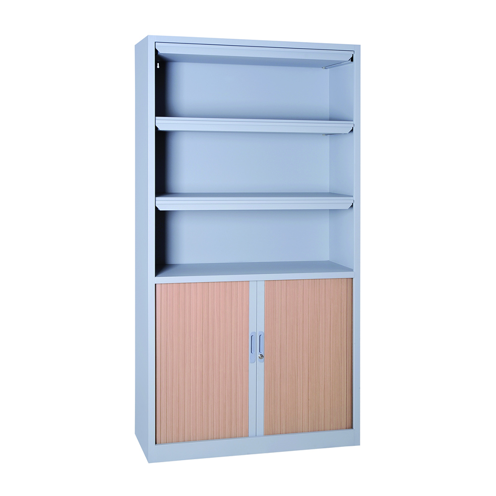MOBIKA Bureau Armoire présentoir magazines rideaux
