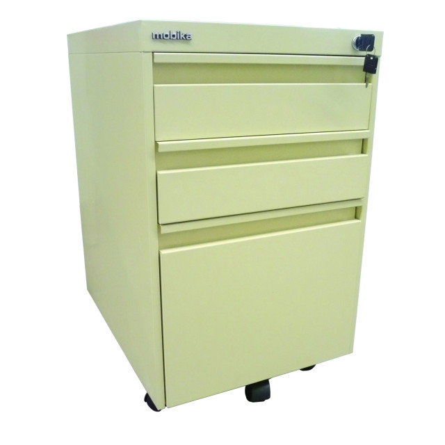 MOBIKA Bureau Caisson mobile métallique 2 tiroirs bureau
