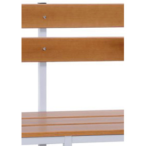 MOBIKA Réfectoire Banc bois avec dossier non empilable