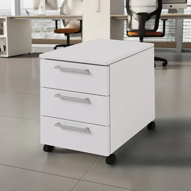 CUF Milano Bramante caisson bureau 3 tiroirs bois