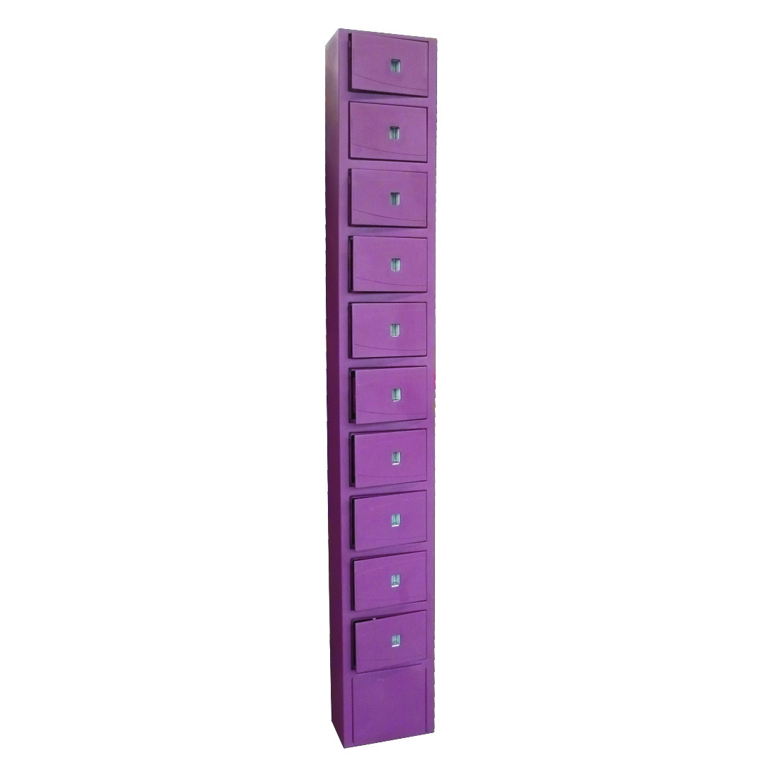 MOBIKA Industrie Coffre-fort colonne 10 cases bureau