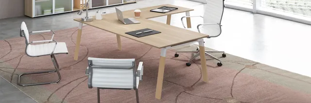 CUF Milano Delta bureau opératif wood effet bois