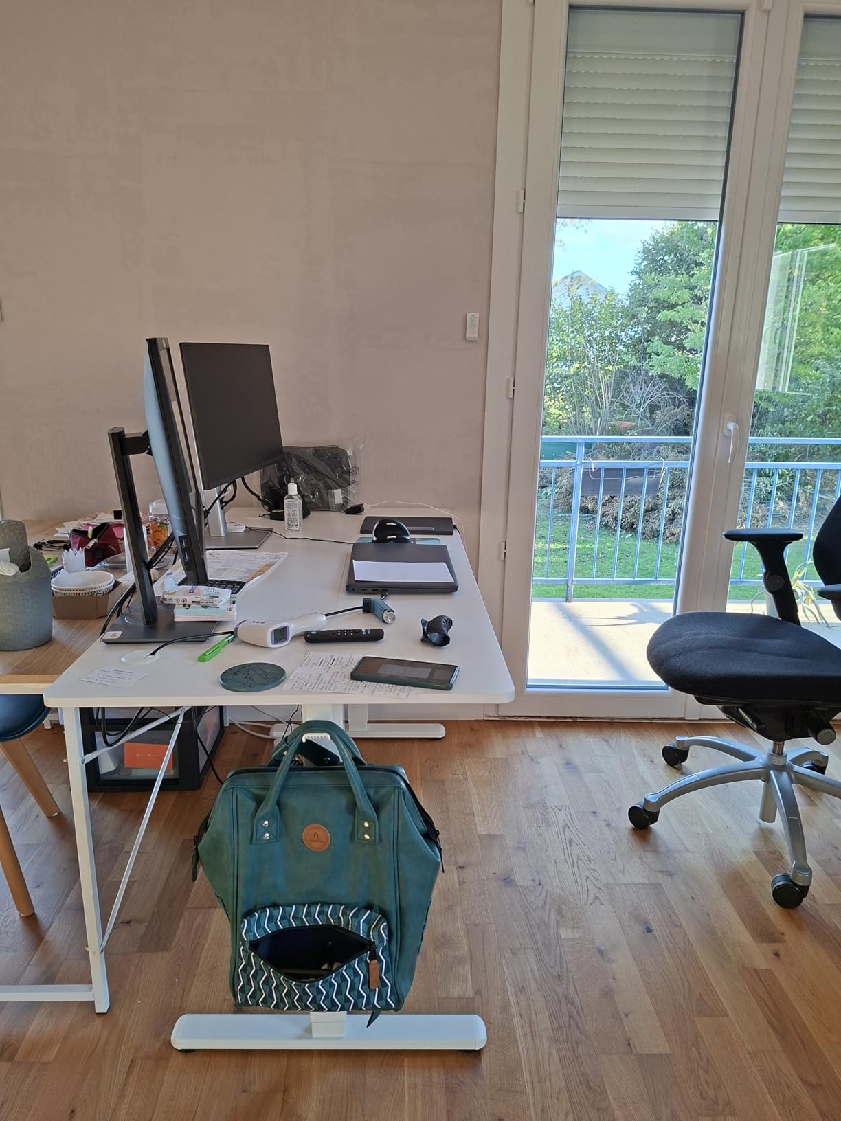 ErGear Electric Standing Desks bureau debout blanc 160x80 réglable