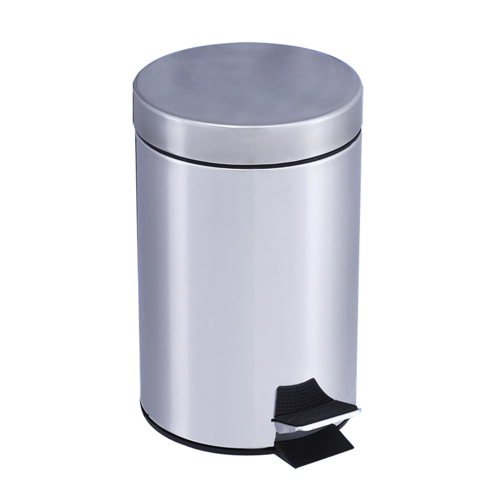 MOBIKA Hygiène poubelle inox 5 L à pédale