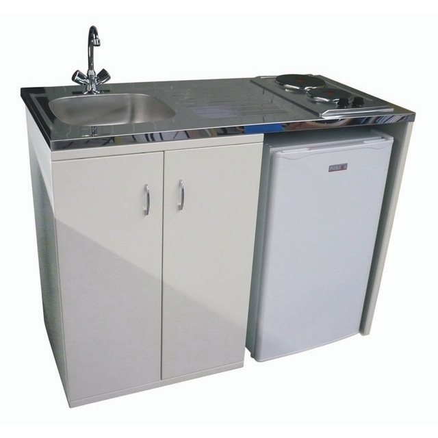 MOBIKA Réfectoire kitchenette métal 120x60 chauffe-eau
